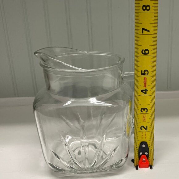 VINTAGE Pitcher Federal Glass Star Bottom Barware Beverage 1950s - Picture 9 of 9